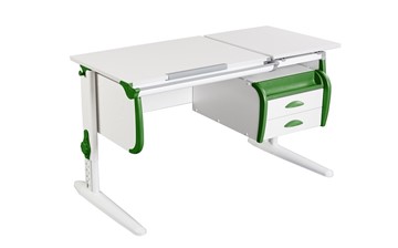 Растущий стол 1/75-40 (СУТ.25) + Tumba 3  белый/белый/Зеленый в Перми