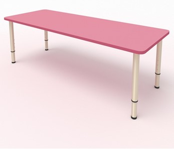 Стол для детей 2-местный  (по одну сторону столешн.) СДО-2 (0-3) розовый в Перми