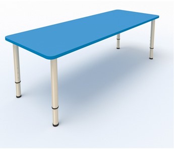 Стол для детей 2-местный  (по одну сторону столешн.) СДО-2 (0-3) синий в Перми