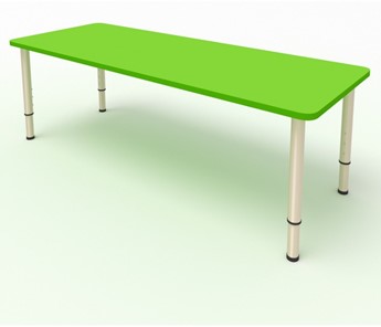 Детский стол МГрупп 2-местный  (по одну сторону столешн.) СДО-2 (0-3) зеленый в Перми