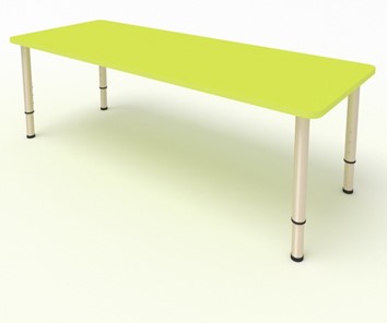 Детский стол 2-местный  (по одну сторону столешн.) СДО-2 (0-3) желтый в Перми