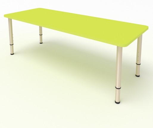Детский стол 2-местный  (по одну сторону столешн.) СДО-2 (0-3) желтый в Перми - изображение