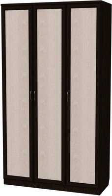 Распашной шкаф 106 3-х створчатый, цвет Венге в Перми - изображение