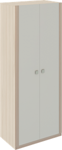 Двухдверный шкаф Глэдис М22 (Шимо светлый/Белый текстурный) в Чайковском