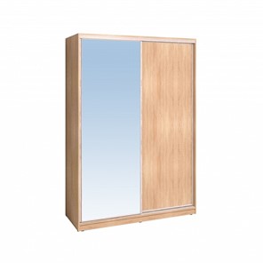 Шкаф 2-х дверный 1600 Домашний Зеркало/ЛДСП, Дуб Сонома в Кунгуре