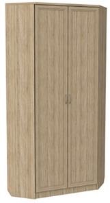 Распашной шкаф 401 угловой со штангой, цвет Дуб Сонома в Перми