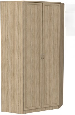 Распашной шкаф 403 несимметричный, цвет Дуб Сонома в Перми - изображение