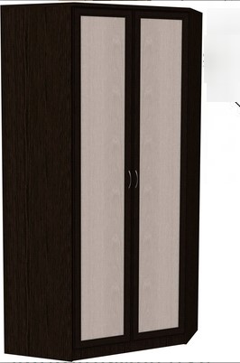 Распашной шкаф 403 несимметричный, цвет Венге в Перми - изображение