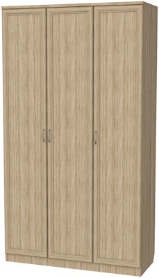 Распашной шкаф 106 3-х створчатый, цвет Дуб Сонома в Перми - изображение