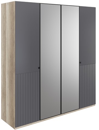 Шкаф 4-х дверный Доминго (зеркало) в Перми - изображение