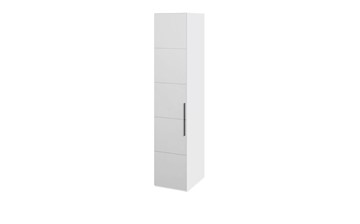Шкаф Наоми с зеркальной дверью левый, цвет Белый глянец СМ-208.07.02 L в Перми - предосмотр