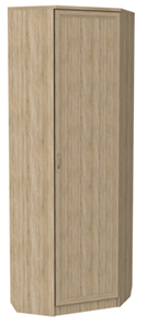 Распашной шкаф 402 угловой со штангой, цвет Дуб Сонома в Чайковском - предосмотр
