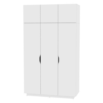 Шкаф распашной Аврора (H21) 2322х1351х540 Белый в Перми - изображение