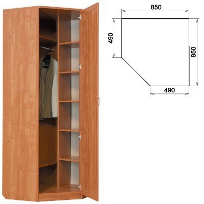 Распашной шкаф 400 угловой, цвет Венге в Перми - изображение 1
