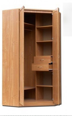 Распашной шкаф 403 несимметричный, цвет Дуб Сонома в Перми - изображение 1