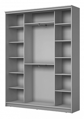 Шкаф 3-х дверный Хит-24-4-18/2-777-13, 2400х1770х420, Городской пейзаж Дуб сонома в Перми - изображение 1
