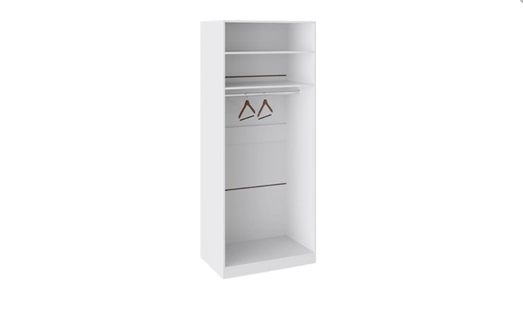 Распашной шкаф Наоми с 2-мя дверями, цвет Белый глянец СМ-208.07.03 в Перми - изображение 1