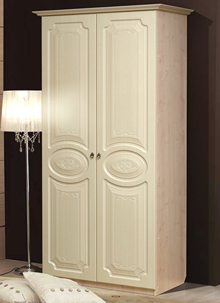 Шкаф распашной Ивушка-5 2-х створчатый, цвет Дуб беленый в Перми - изображение