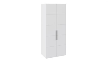 Распашной шкаф Наоми с 2-мя дверями, цвет Белый глянец СМ-208.07.03 в Перми