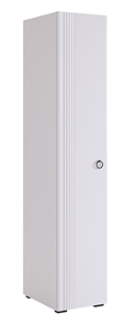 Однодверный шкаф Ева 100.01 (белое дерево/белый матовый) в Перми - предосмотр