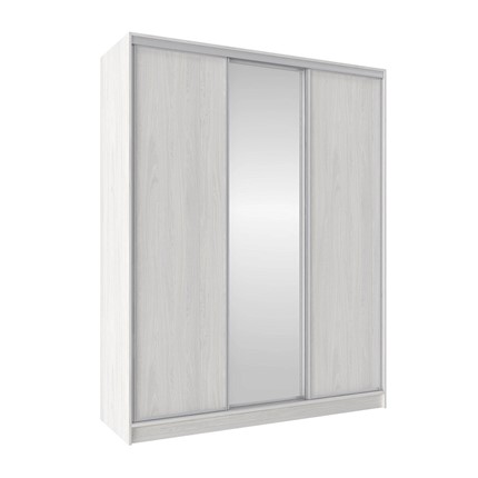 Шкаф 1800 Домашний Зеркало/ЛДСП, Ясень анкор светлый в Перми - изображение