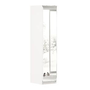 Одностворчатый шкаф Айла с зеркалом ЛД 688.140.000, Белый, исполнение 1 в Перми