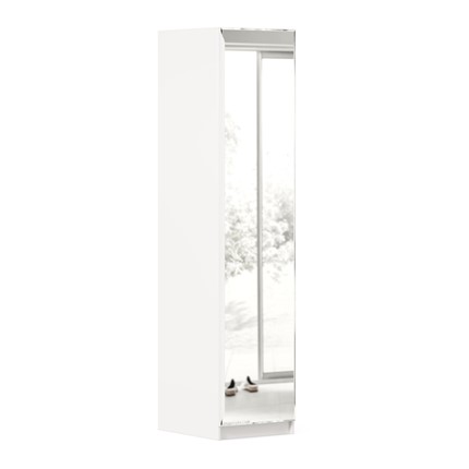 Одностворчатый шкаф Айла с зеркалом ЛД 688.140.000, Белый, исполнение 1 в Перми - изображение