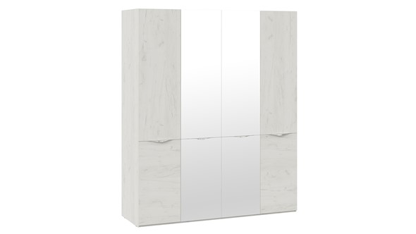 Четырехдверный шкаф Либерти, Дуб крафт белый СМ-297.07.442 в Перми - изображение
