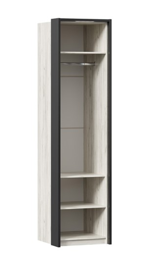 Шкаф 1-дверный Техно с паспарту, Дуб крафт белый в Перми - изображение 2