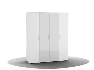 Распашной шкаф с зеркалом Domenica (ШО-04 2г/2зр) в Перми - предосмотр