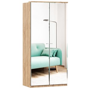 Шкаф двухстворчатый с 2-мя зеркалами Фиджи, 659.233, цвет белый в Перми - предосмотр
