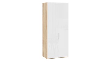 Шкаф для одежды Эмбер СМ-348.07.003 (Яблоня Беллуно/Белый глянец) в Чайковском