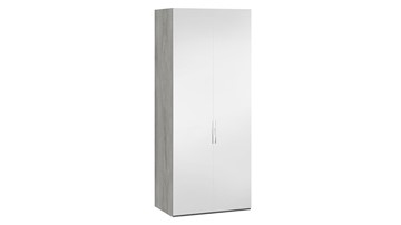 Шкаф для одежды Эмбер СМ-348.07.004 (Дуб Гамильтон/Белый глянец) в Березниках