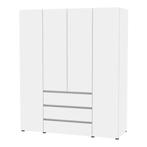 Шкаф 4-х дверный Erik H334 (Белый) в Перми