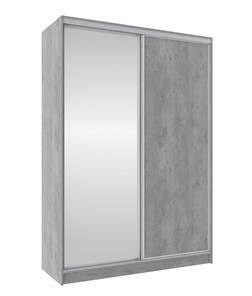 Шкаф 2-х створчатый 1600 Домашний Зеркало/ЛДСП, Atelier светлый в Перми