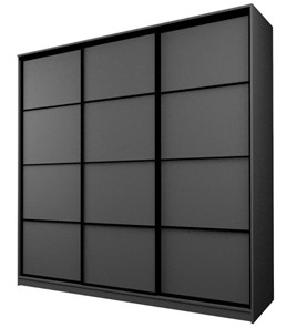 Шкаф 3-х дверный MAX МШ-25-6-24/2-111, Профиль Черный/Цвет Графит в Перми - предосмотр