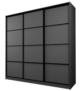 Шкаф 3-х створчатый MAX МШ-27-6-24/2-111, Профиль Черный/Цвет Графит в Перми