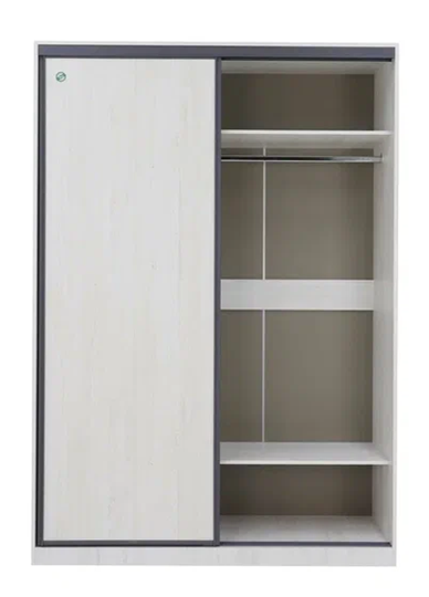 Шкаф с зеркалом Винтер-6.16, винтерберг/темно-серый в Перми - изображение 1