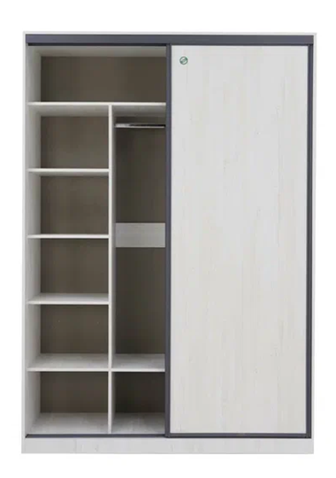 Шкаф с зеркалом Винтер-6.16, винтерберг/темно-серый в Перми - изображение 2