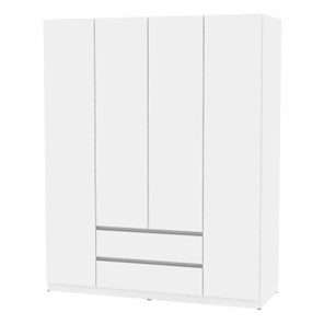 Шкаф 4-дверный Malta light H302 (Белый) в Чайковском