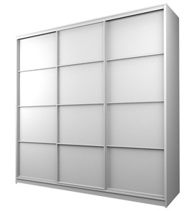 Шкаф 3-х дверный MAX МШ-27-6-27-111, Профиль Белый/Цвет Белый в Перми