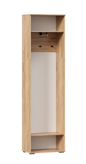 Шкаф одностворчатый Фиджи с декоративными накладками 659.300, Дуб Золотой/Антрацит в Перми - изображение 2