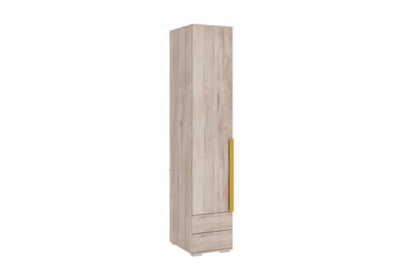 Шкаф одностворчатый с ящиками Лайк 54.01, дуб мария/горчица в Перми - изображение