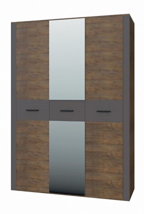 Шкаф трехдверный Куба ШР-3 (С зеркалом) в Перми - изображение