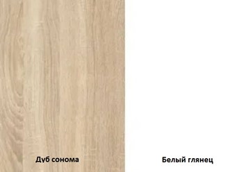 Шкаф двухдверный Некст, цвет дуб сонома/белый в Перми - предосмотр 1
