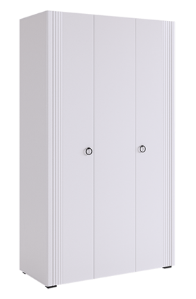 Шкаф Ева 105.01 (белое дерево/белый матовый) в Перми - изображение