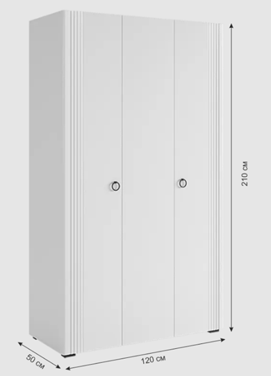 Шкаф Ева 105.01 (белое дерево/белый матовый) в Перми - изображение 8
