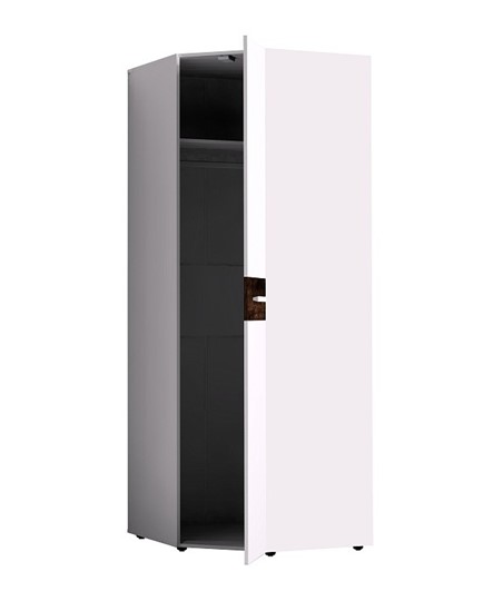 Шкаф угловой Норвуд 156, Белый-Орех шоколадный в Перми - изображение 1