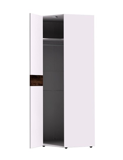 Шкаф угловой Норвуд 156, Белый-Орех шоколадный в Перми - изображение 2