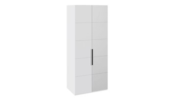 Шкаф Наоми с 1 зеркальной правой дверью, цвет Белый глянец СМ-208.07.04 R в Перми - предосмотр